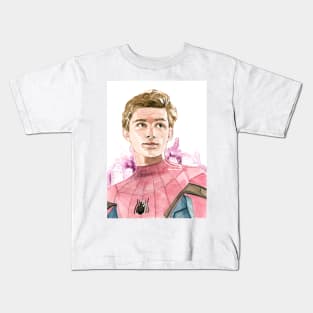 Tom Holland Watercolour Design Kids T-Shirt